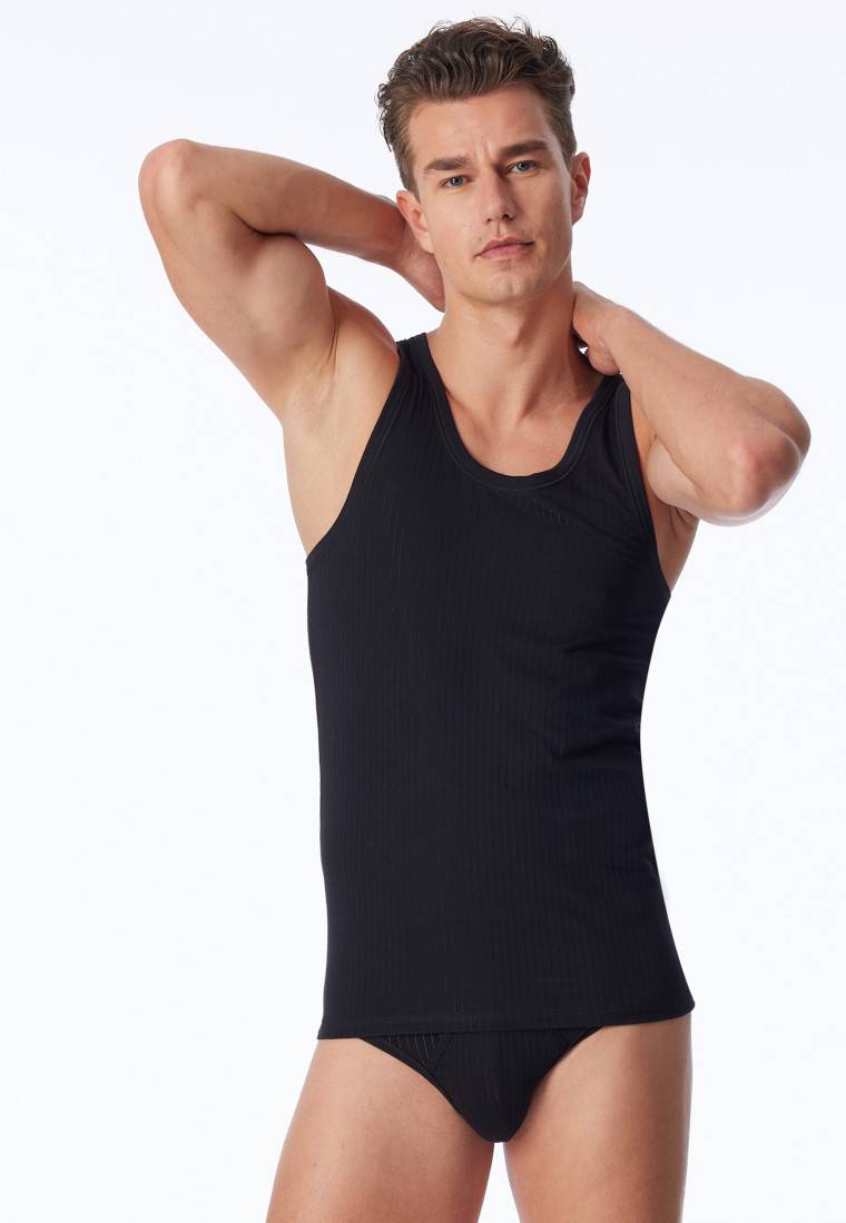 Schiesser Unterhemden 2er-Pack schwarz - Authentic Bestseller