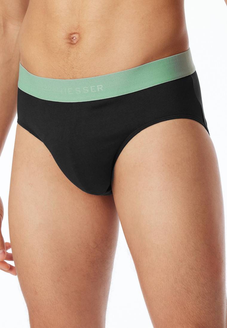 Schiesser Rio-Slips 3er-Pack Organic Cotton Webgummibund mehrfarbig - 95/5 Sonderangebote