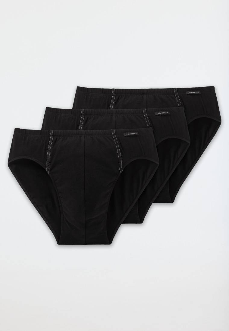 Schiesser Supermini 3er-Pack schwarz - Essentials Tiefpreis