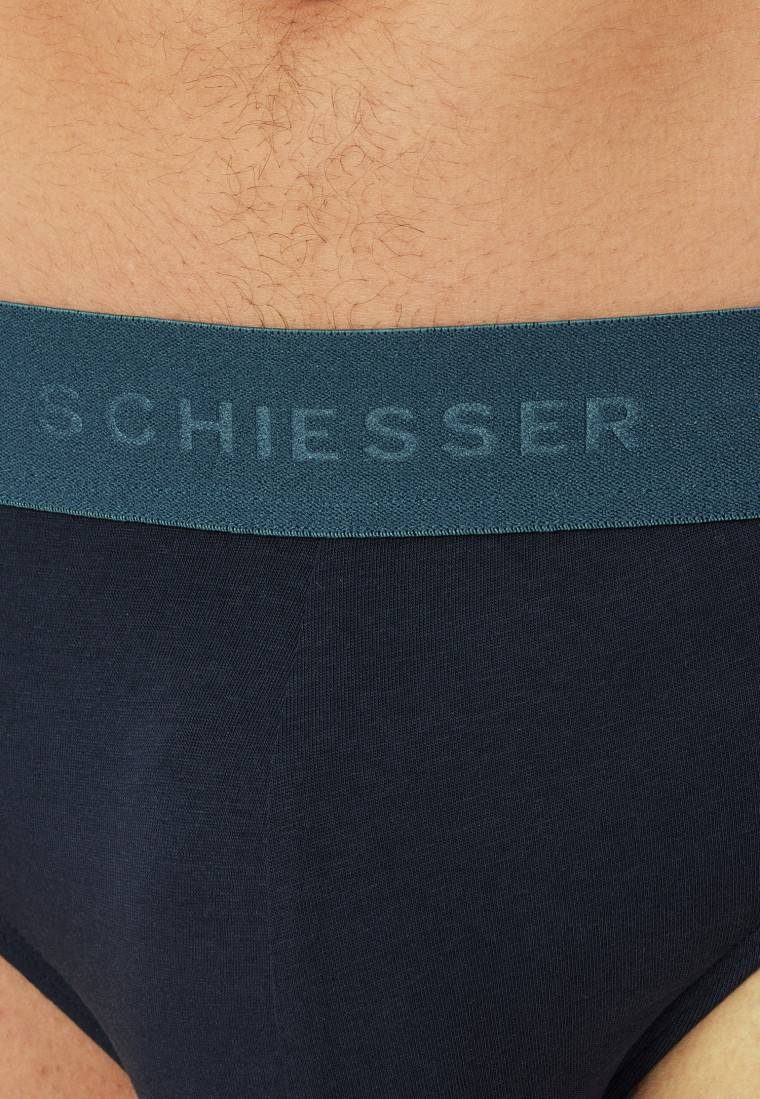 Schiesser Rio-Slips 3er-Pack Organic Cotton Webgummibund mehrfarbig - 95/5 Super Sparpreis