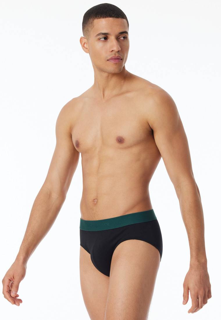 Schiesser Rio-Slips 3er-Pack Organic Cotton Webgummibund mehrfarbig - 95/5