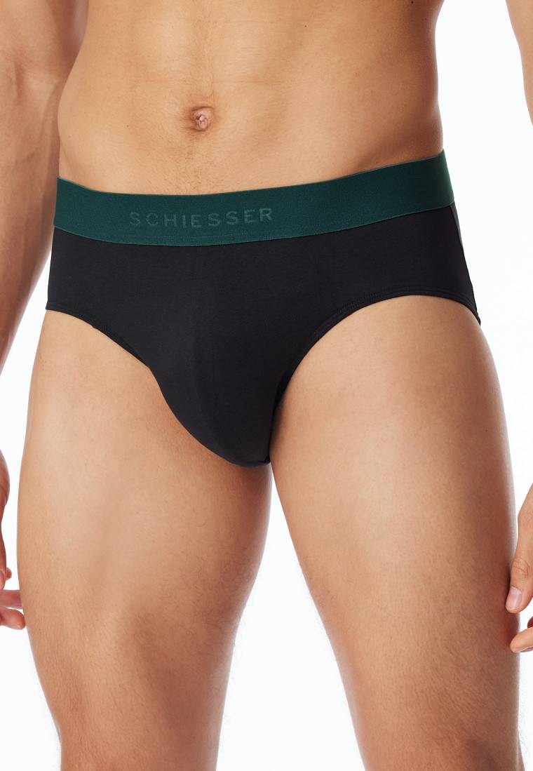 Schiesser Rio-Slips 3er-Pack Organic Cotton Webgummibund mehrfarbig - 95/5 Wochenangebot