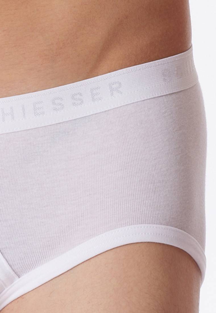 Schiesser Sportslips 2er-Pack mit Eingriff Feinripp weiß - Original Feinripp Begrenzte Freigabe