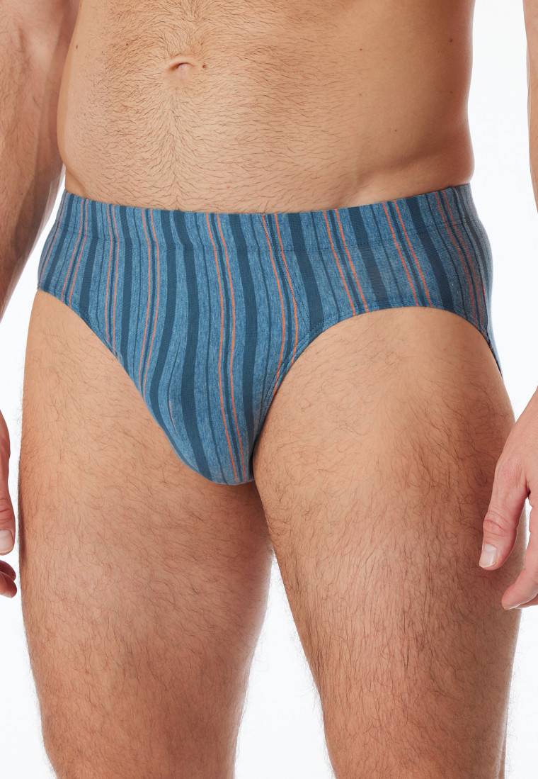 Schiesser Supermini blau-meliert gestreift - 95/5 Bis zu 50% Rabatt