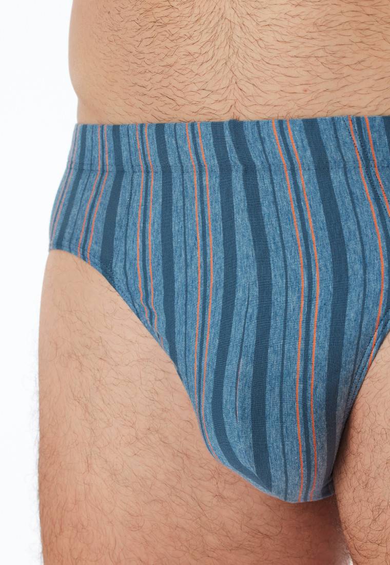 Schiesser Supermini blau-meliert gestreift - 95/5 Bis zu 50% Rabatt