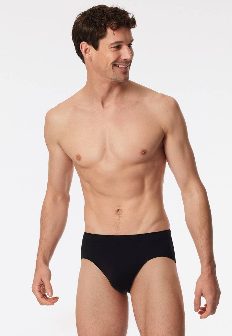 Schiesser Minislip schwarz - Premium Cotton Fabrikladen