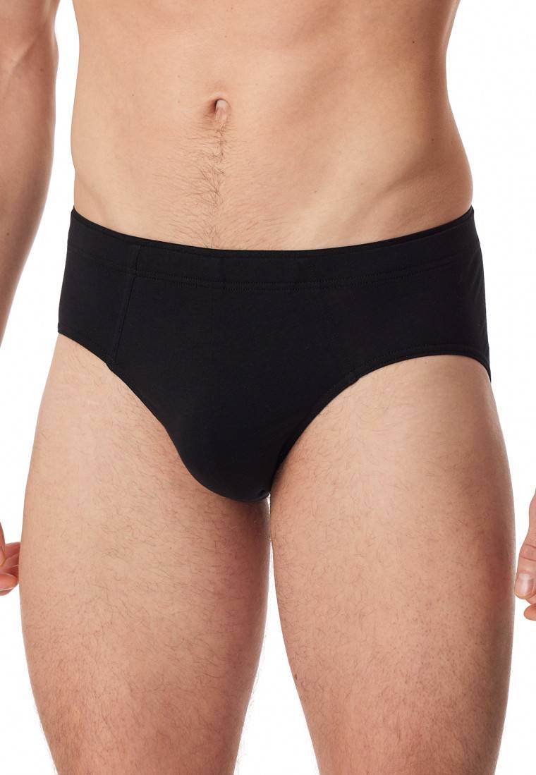 Schiesser Minislip schwarz - Premium Cotton Fabrikladen