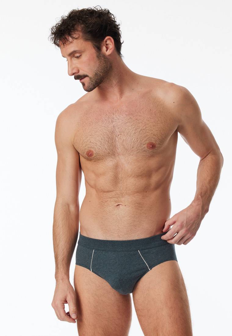Schiesser Minislip blau-meliert - Comfort Fit Black Friday Preise