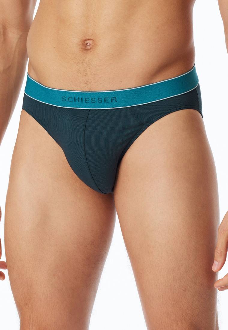 Schiesser Rio-Slip Modal gestreift petrol - Duality Function 50% Rabatt für begrenzte Zeit