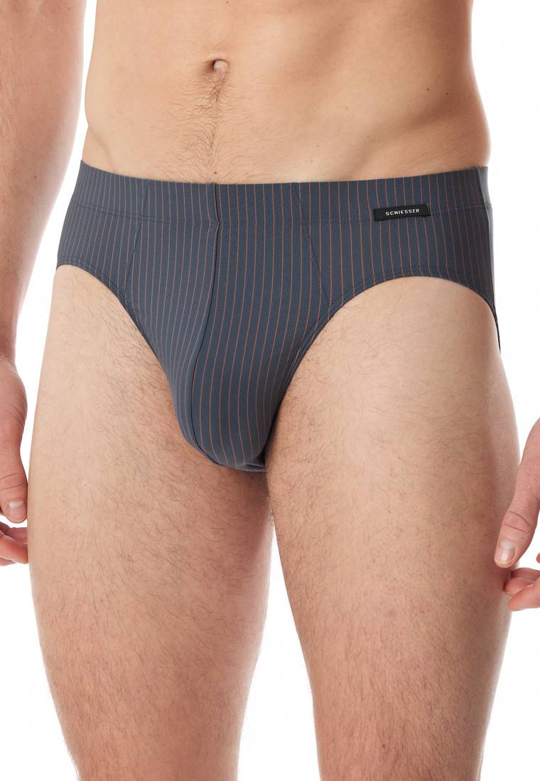 Schiesser Supermini Micro-Qualität Nadelstreifen jeansblau - Pure Micro Angebote