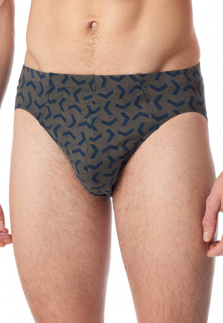 Schiesser Supermini-Slip havanna gemustert - 95/5 Schlussverkauf