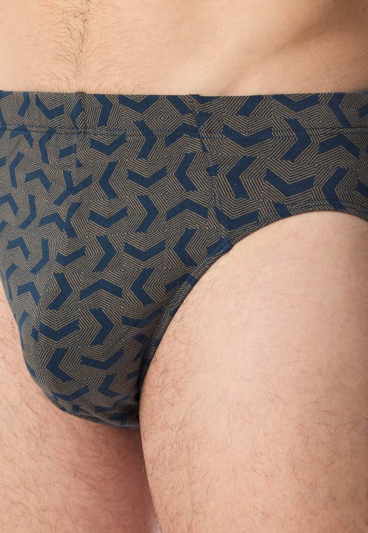 Schiesser Supermini-Slip havanna gemustert - 95/5 Schlussverkauf