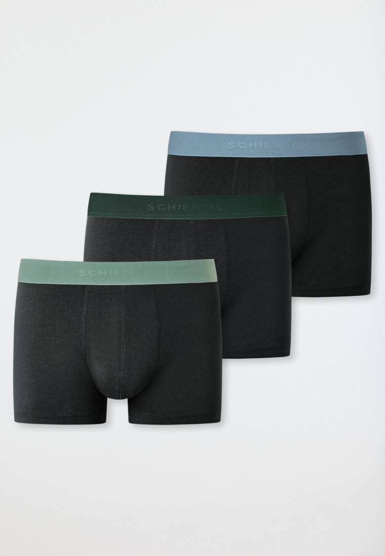 Schiesser Shorts 3er-Pack Organic Cotton Webgummibund mehrfarbig - 95/5 Blitzverkäufe