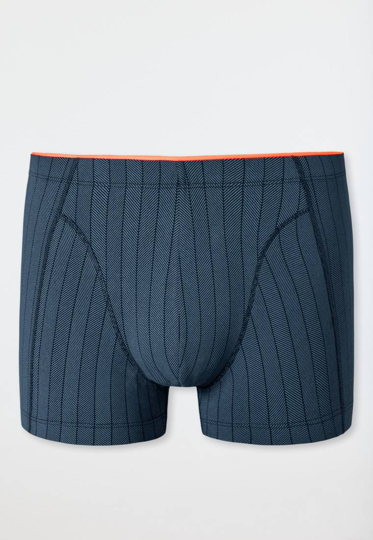 Schiesser Shorts Organic Cotton gestreift blaugrau - 95/5 Großer Ausverkauf
