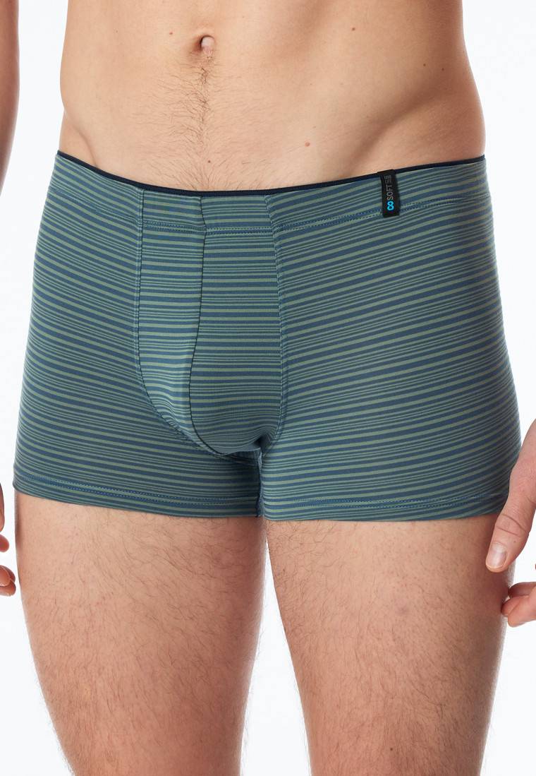 Schiesser Shorts Modal Streifen linde - Long Life Soft Online Shopping