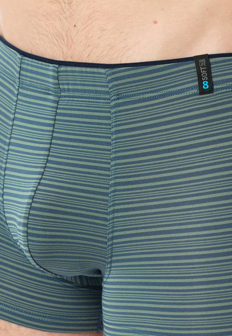 Schiesser Shorts Modal Streifen linde - Long Life Soft Online Shopping