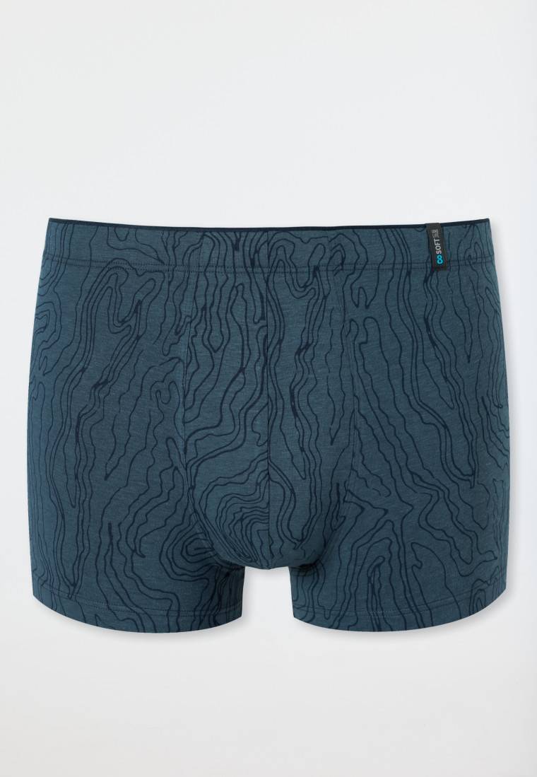Schiesser Shorts Modal gemustert dunkelblau - Long Life Soft Exklusivangebot
