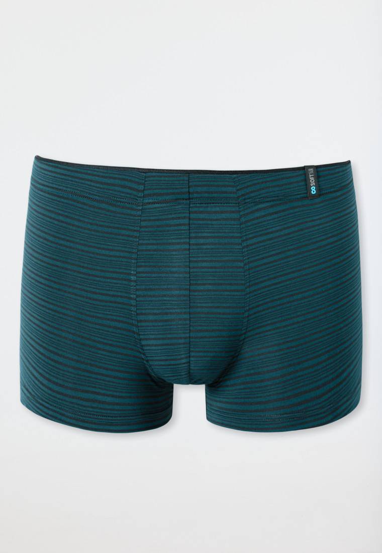Schiesser Shorts Modal Streifen petrol - Long Life Soft Saisonschlussverkauf