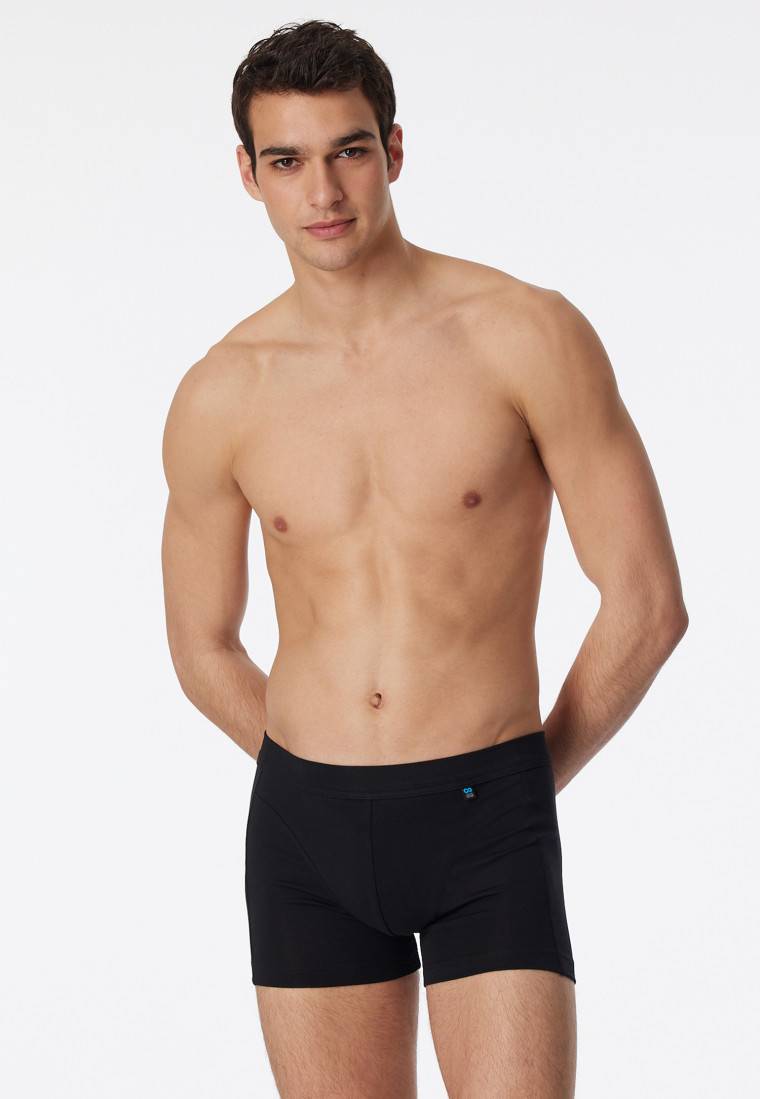 Schiesser Shorts schwarz - Long Life Cotton