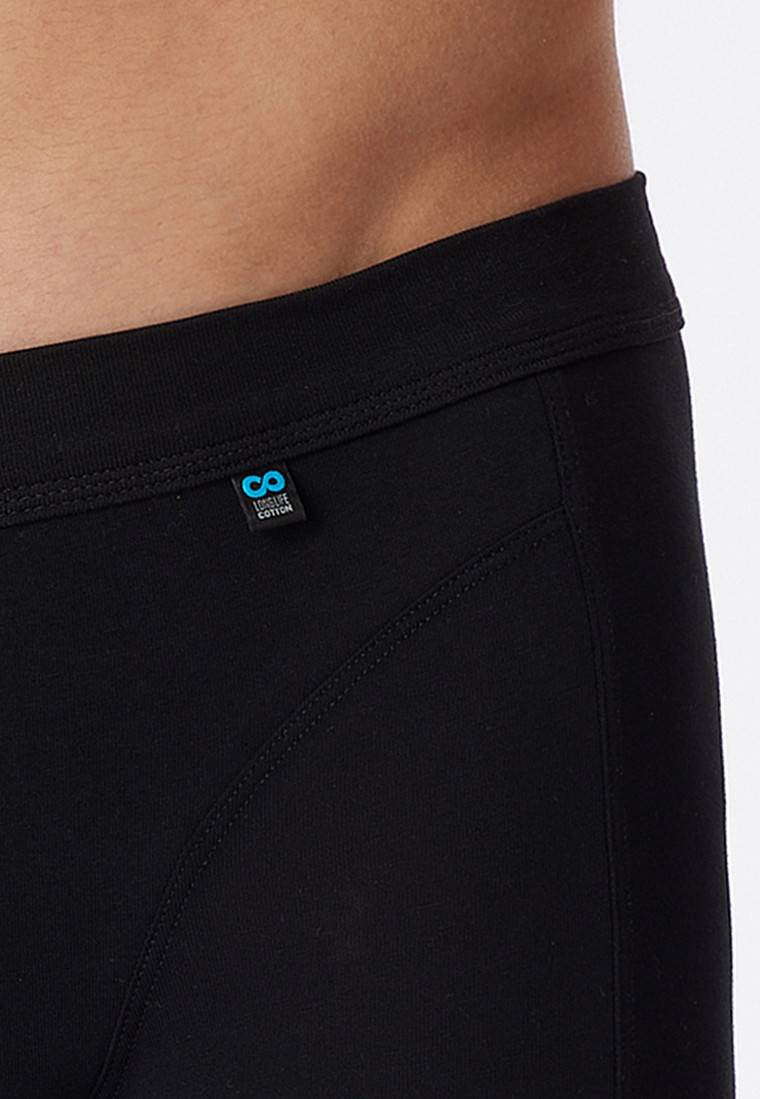 Schiesser Shorts schwarz - Long Life Cotton Black Friday
