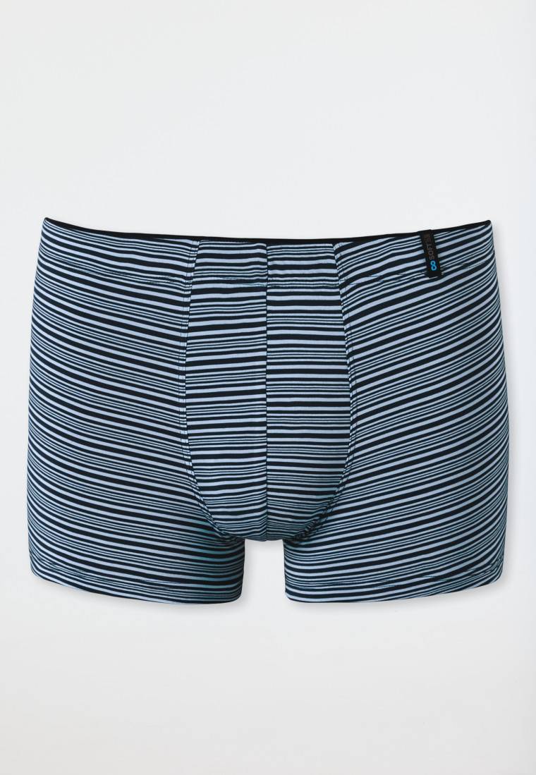 Schiesser Shorts Supermini Modal Streifen blaugrau - Long Life Soft Osterangebot
