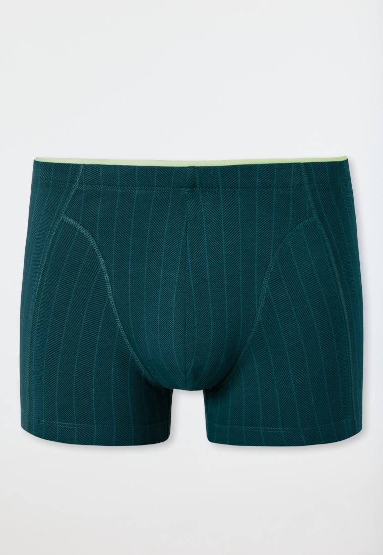 Schiesser Shorts Organic Cotton gestreift petrol - 95/5 Muttertagsangebot