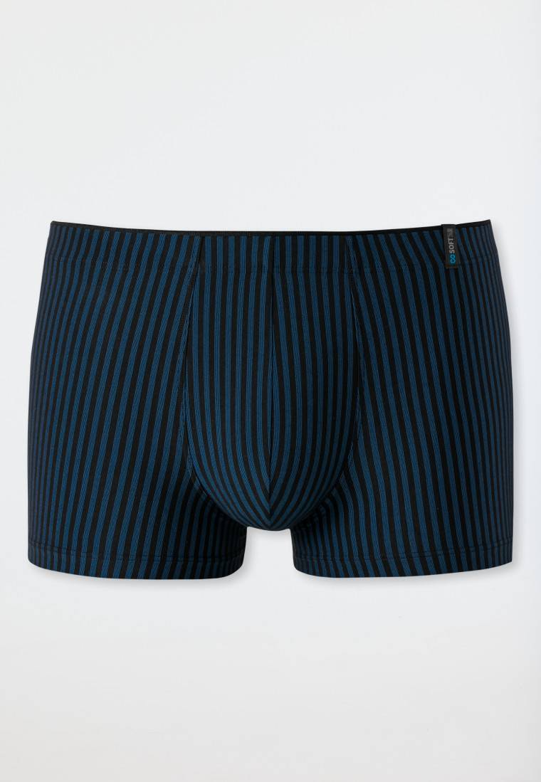 Schiesser Shorts navy-schwarz gestreift - Long Life Soft Vatertagsangebot