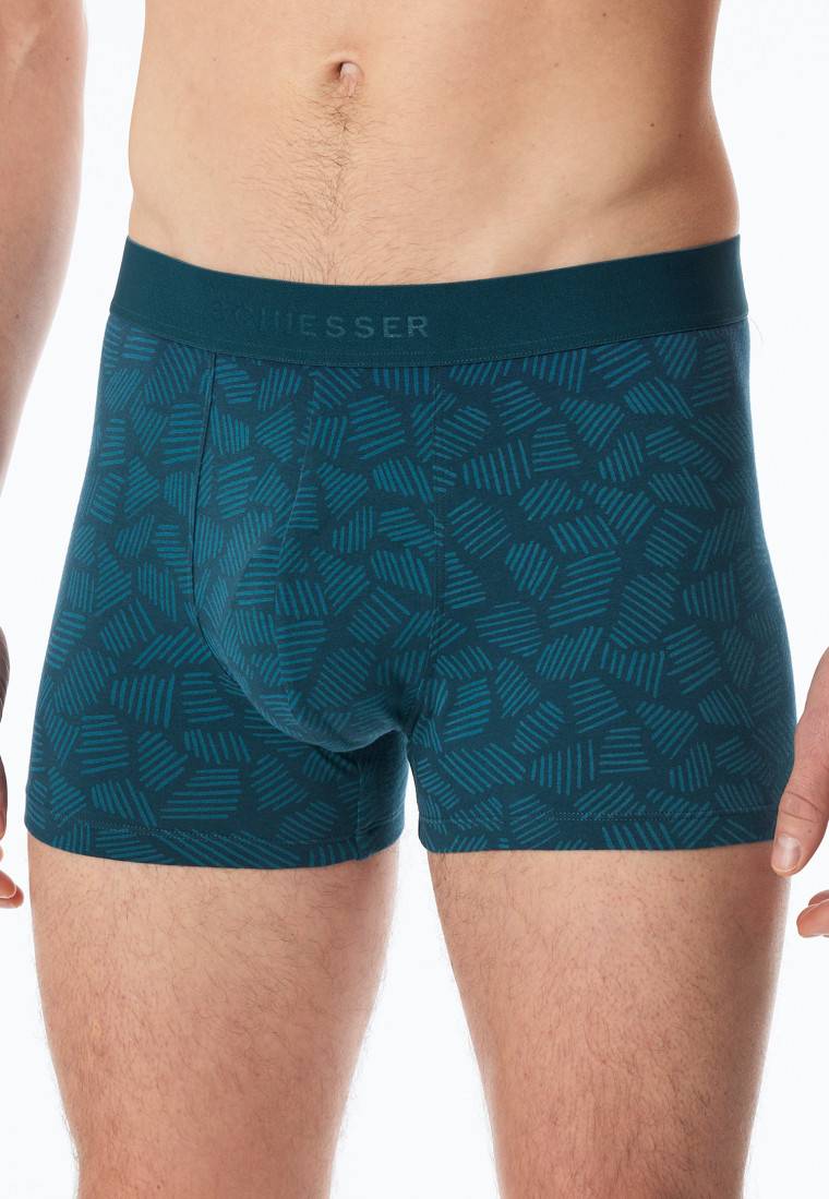 Schiesser Shorts 3er-Pack Organic Cotton Webgummibund uni/gemustert mehrfarbig - 95/5 Valentinstagsangebot