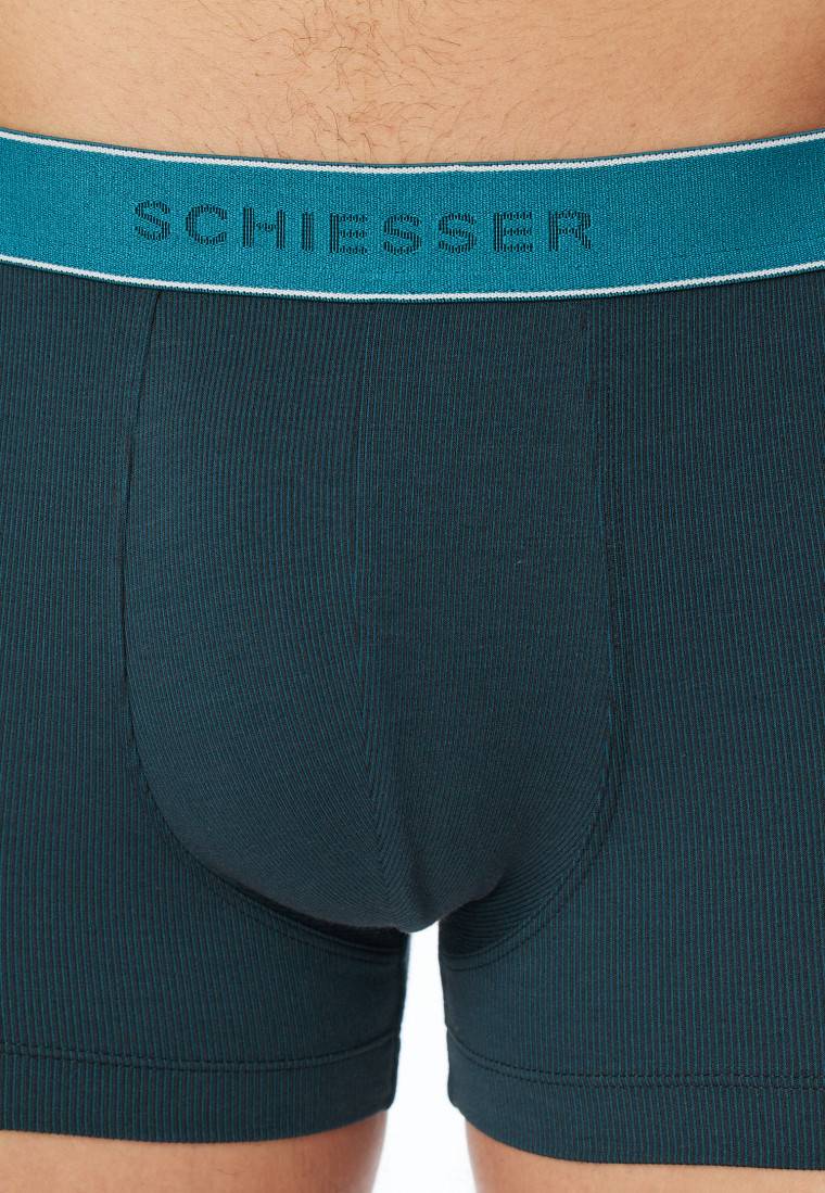 Schiesser Shorts Modal gestreift petrol - Duality Function Saisonale Angebote