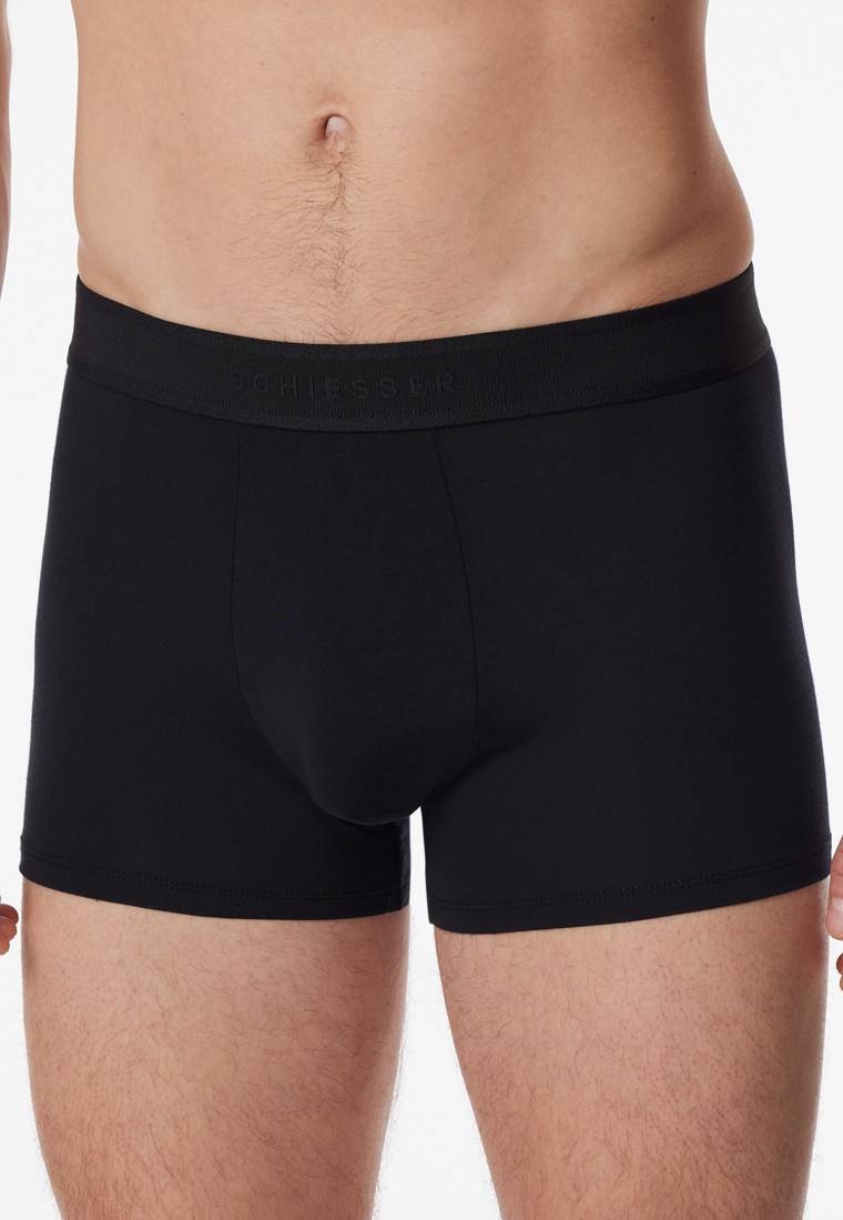 Schiesser Shorts schwarz - Premium Modal Räumungsverkauf