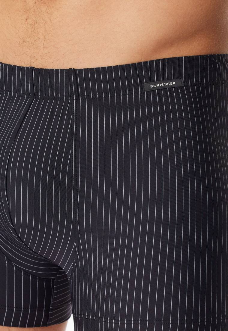 Schiesser Shorts schwarz gestreift - Pure Micro Kauf eins, bekomm eins gratis