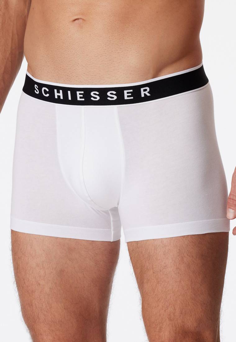 Schiesser Shorts 3er-Pack Organic Cotton Webgummibund weiß - 95/5 Tägliche Deals