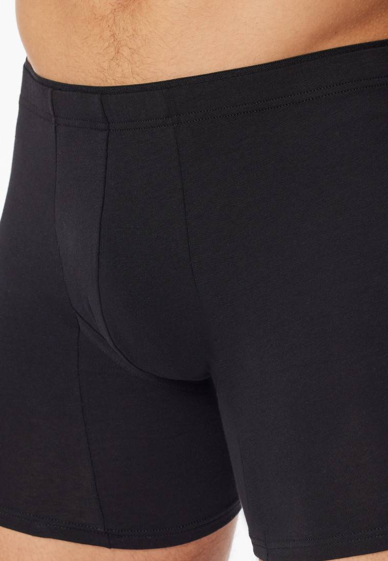 Schiesser Shorts schwarz - Premium Cotton Super Sparpreis