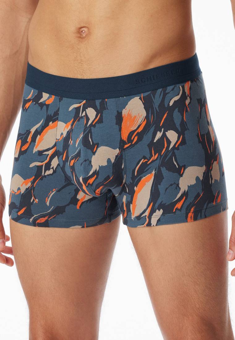 Schiesser Shorts atlantikblau gemustert - 95/5 Letzte 3 Tage