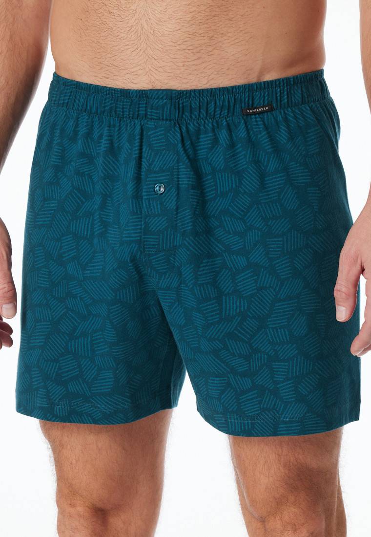 Schiesser Boxershorts 2er-Pack Jersey uni gemustert - Boxershorts Multipacks Neueste Stile