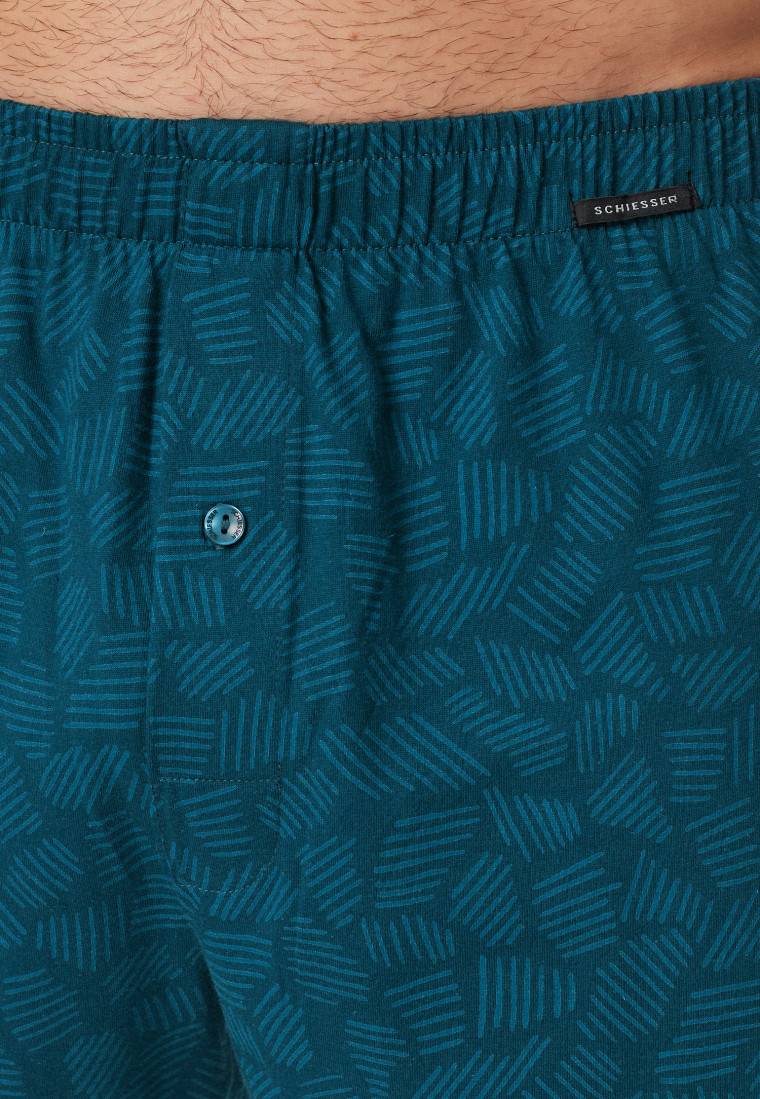 Schiesser Boxershorts 2er-Pack Jersey uni gemustert - Boxershorts Multipacks Neueste Stile