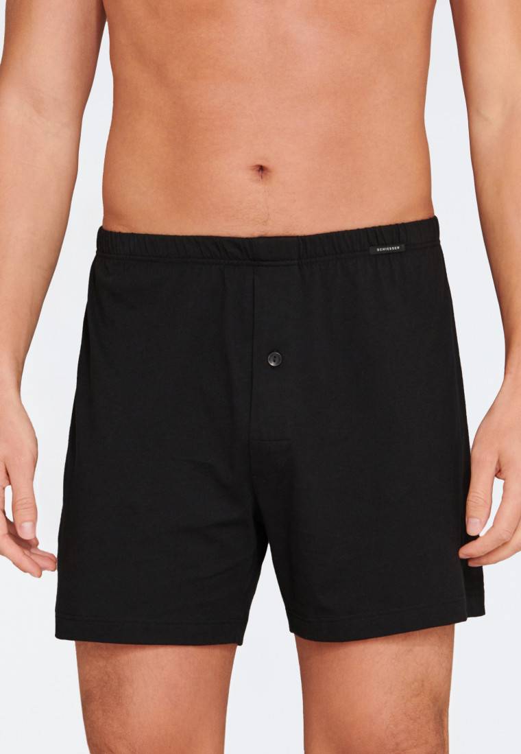 Schiesser Boxershorts 2er-Pack Jersey schwarz - Boxershorts Multipack Zeitbegrenzte Promotion