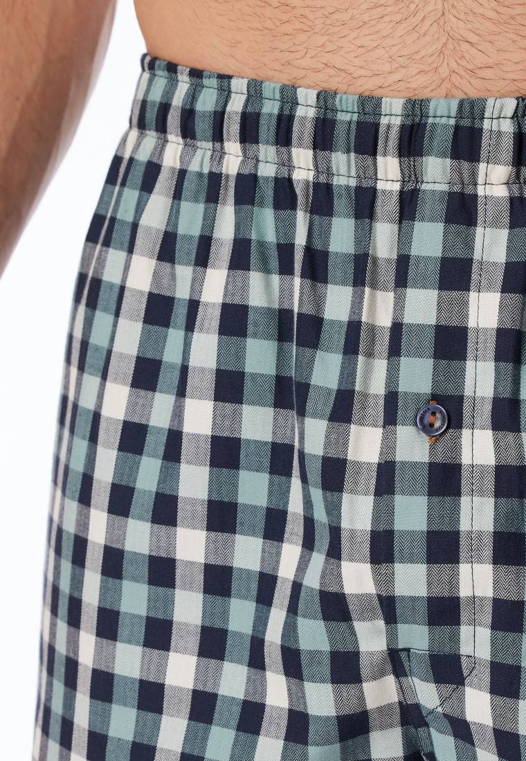 Schiesser Boxershorts 2er-Pack Webware uni & kariert - Boxershorts Multipacks Bis zu 60% Rabatt