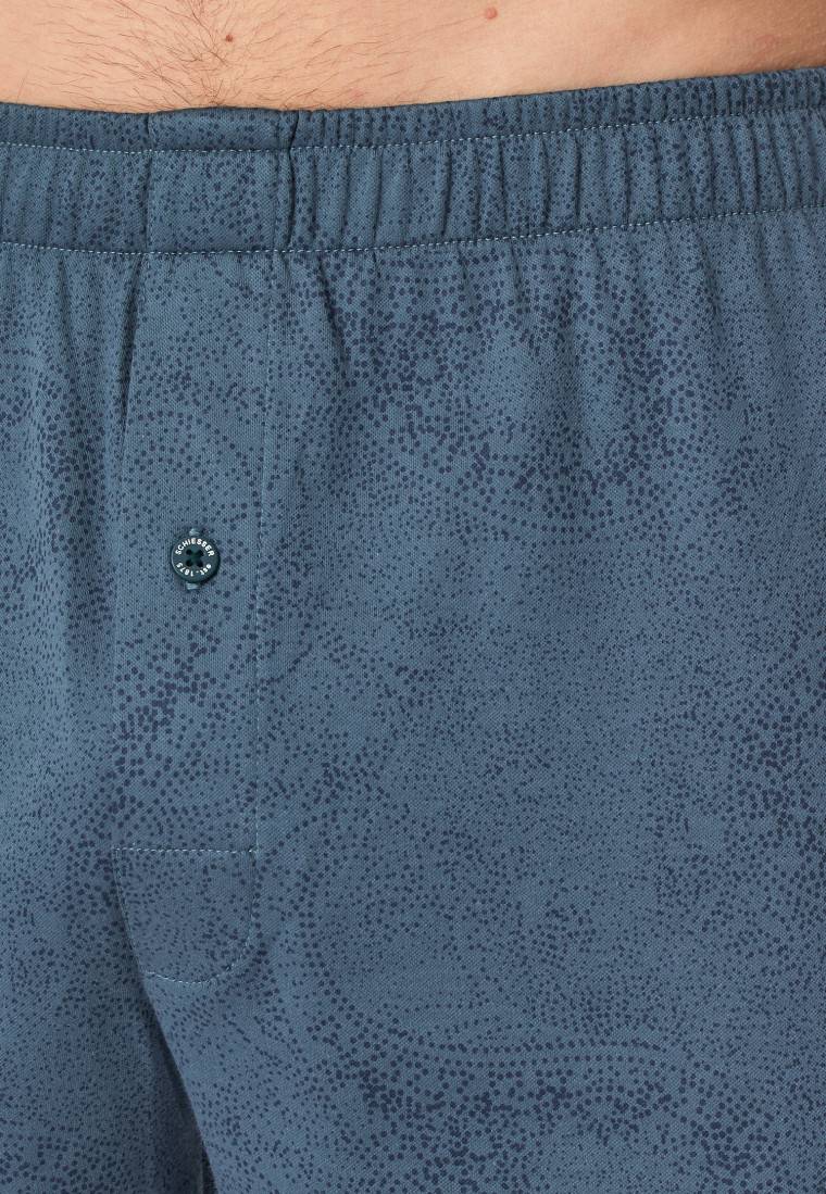 Schiesser Boxershorts Interlock Paisley nachtblau - Fine Interlock Nur noch ein Tag übrig