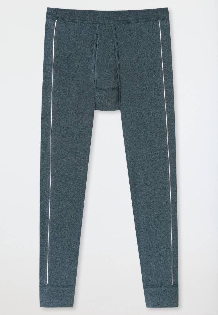 Schiesser Hose lang blau-meliert - Comfort Fit zollfrei