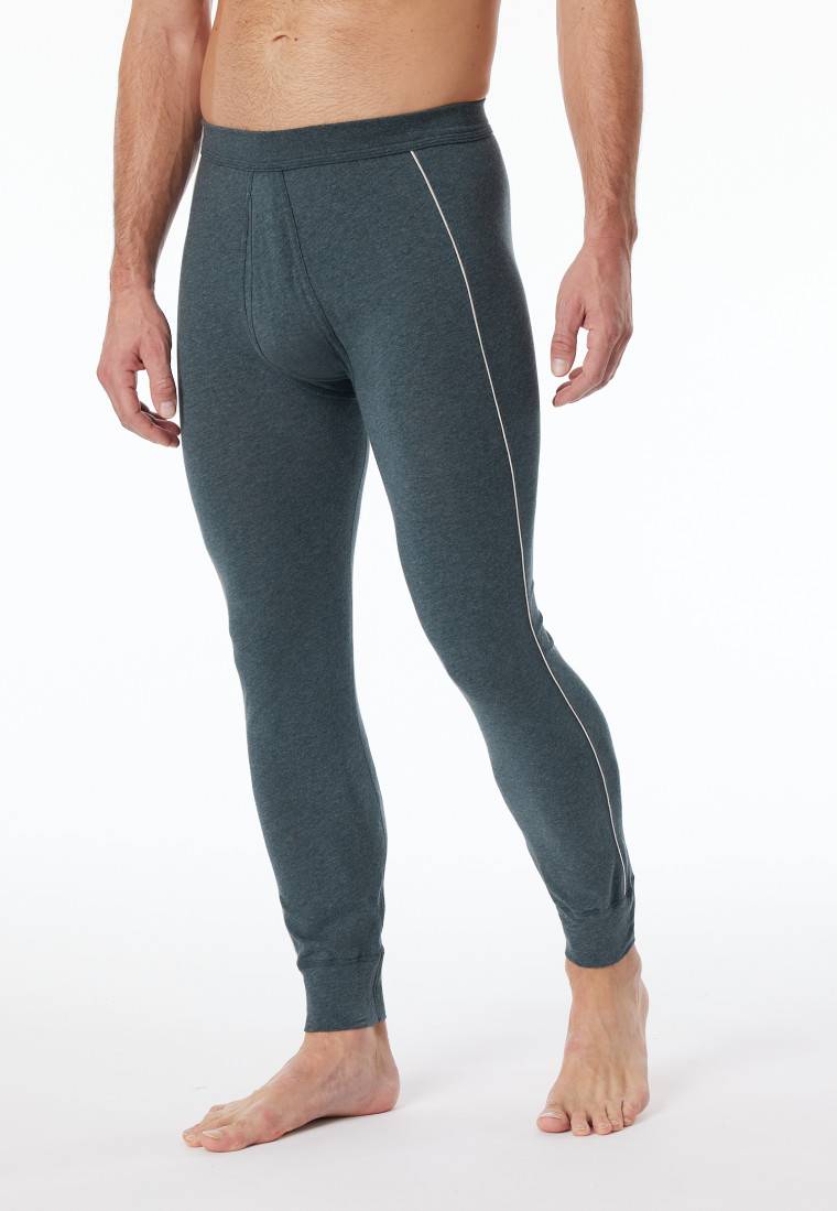 Schiesser Hose lang blau-meliert - Comfort Fit zollfrei