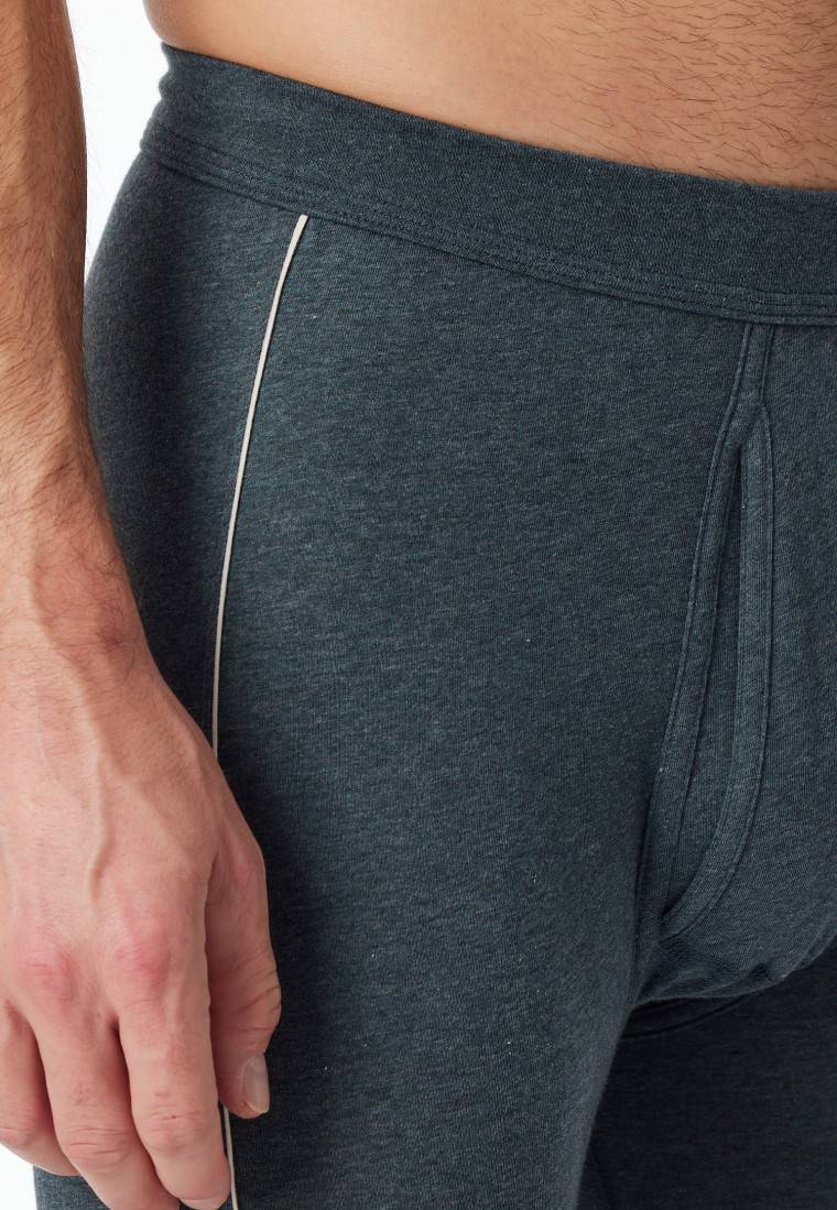 Schiesser Hose lang blau-meliert - Comfort Fit zollfrei