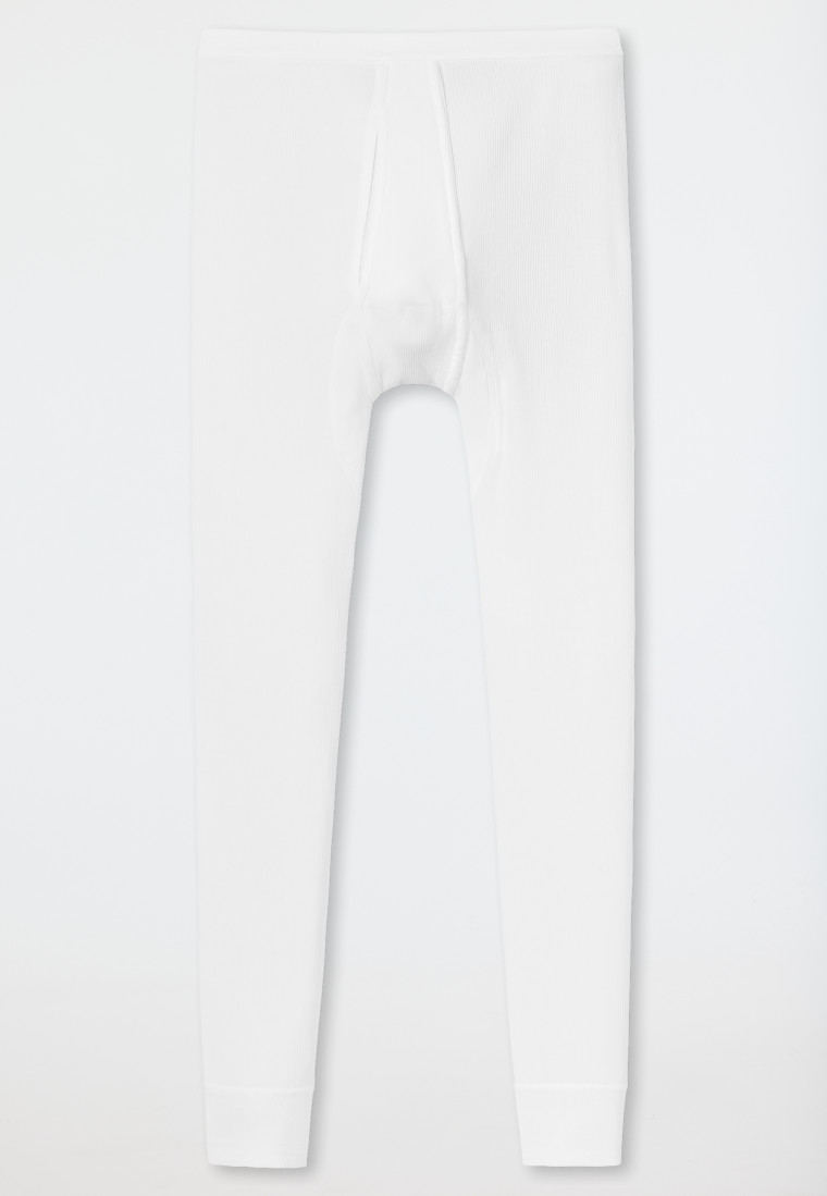 Schiesser Unterhose lang mit Eingriff weiß - Original Doppelripp Outlet