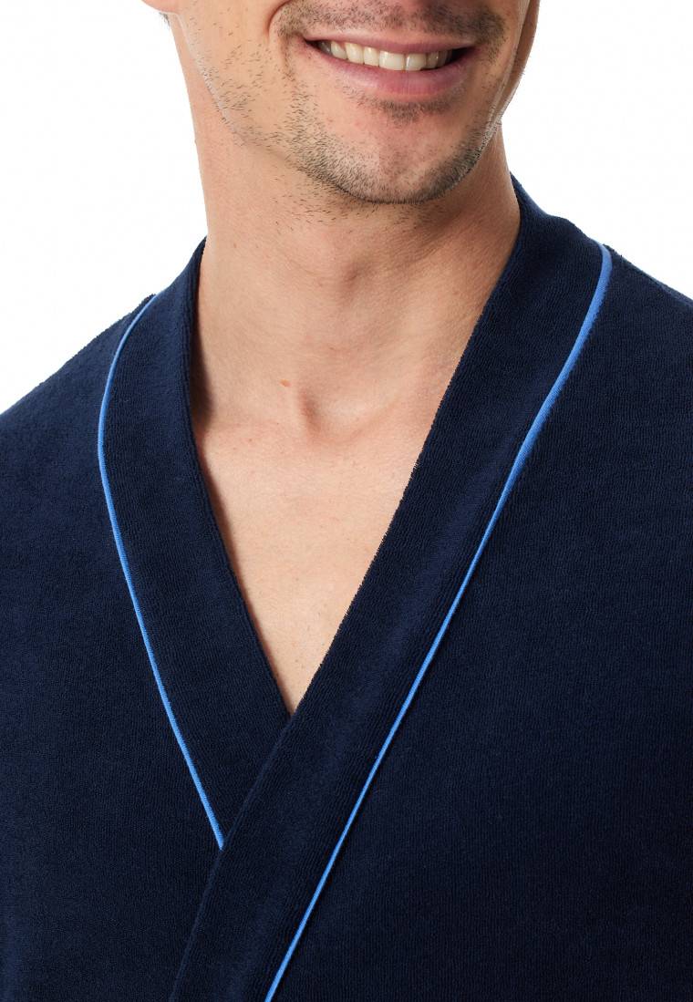 Schiesser Bademantel Frottee navy - Roger Moore Meist gekauft
