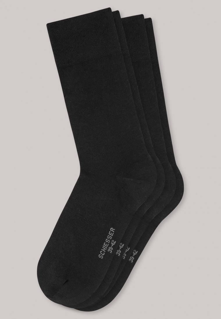 Schiesser Herrensocken 2er-Pack schwarz - Long Life Cool Versandkostenfrei