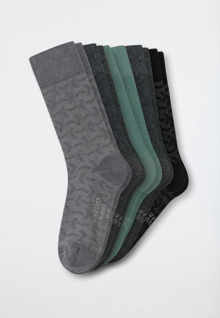 Schiesser Socken 5er-Pack mehrfarbig gemustert - Bluebird Exklusivangebot