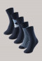 Schiesser Herrensocken 5er-Pack stay fresh gemustert nachtblau - Bluebird