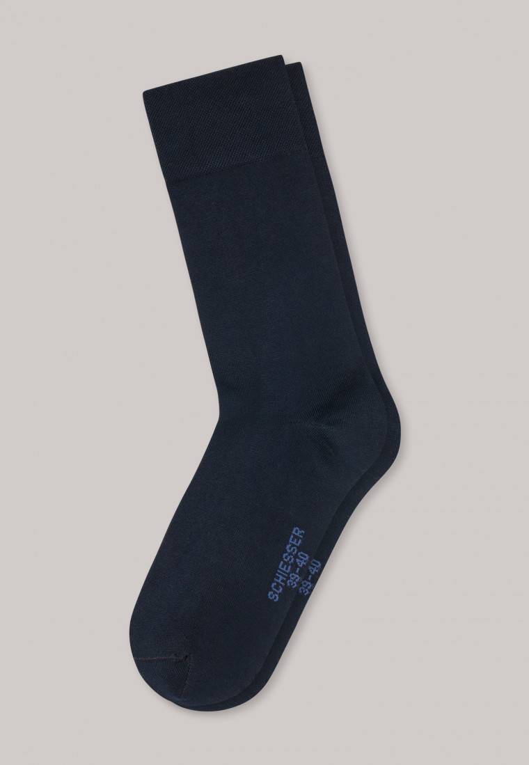Schiesser Herrensocken merzerisierte Baumwolle nachtblau - selected! premium Neuheiten