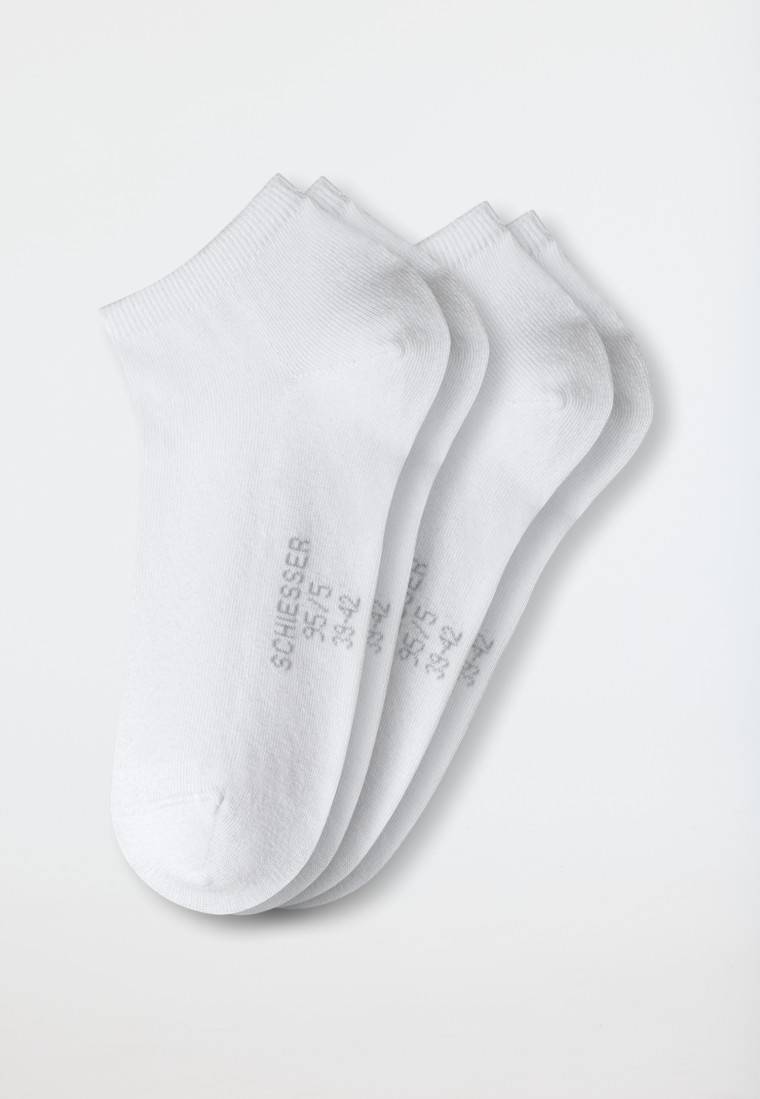 Schiesser Herrensneaker 2er-Pack Organic Cotton weiß - 95/5 VIP-Rabatte