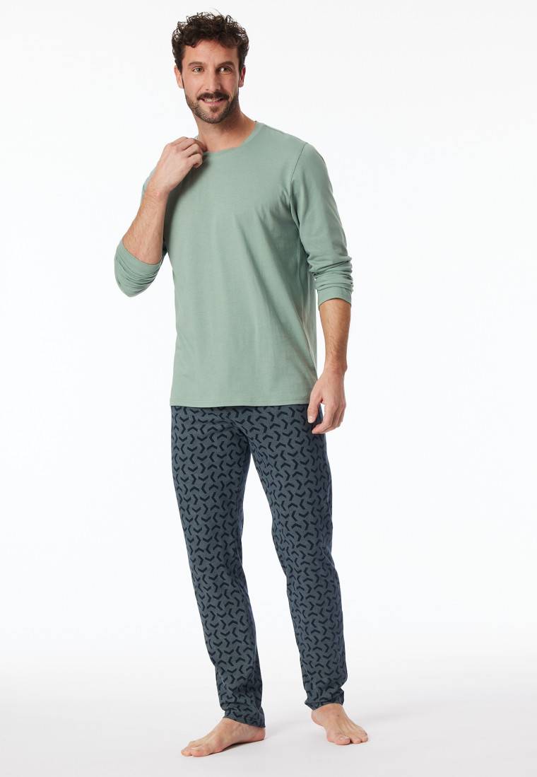 Schiesser Schlafanzug lang linde - Casual Essentials Zeitbegrenzte Promotion